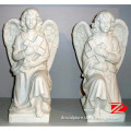 white marble garden angel sculpture